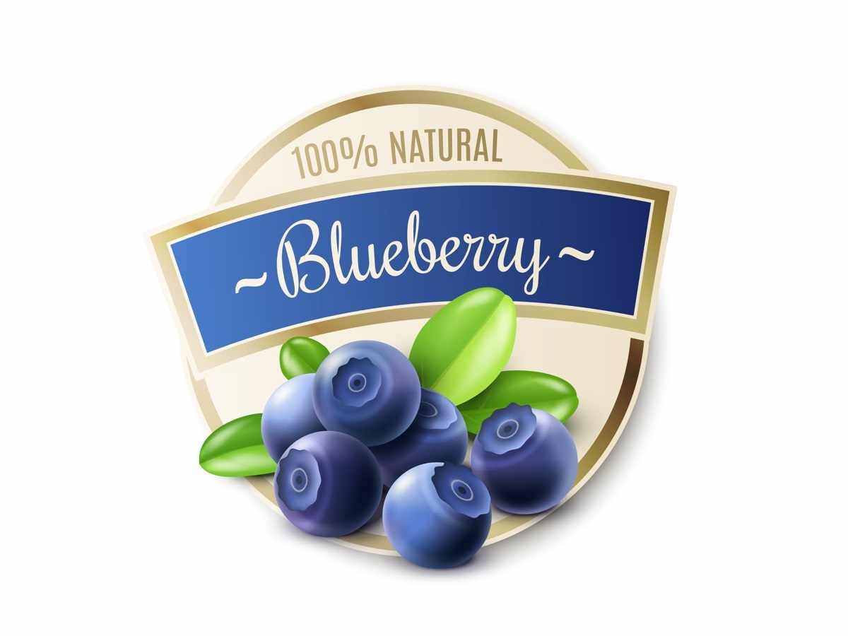 Этикетка самоклеящаяся «Голубика»